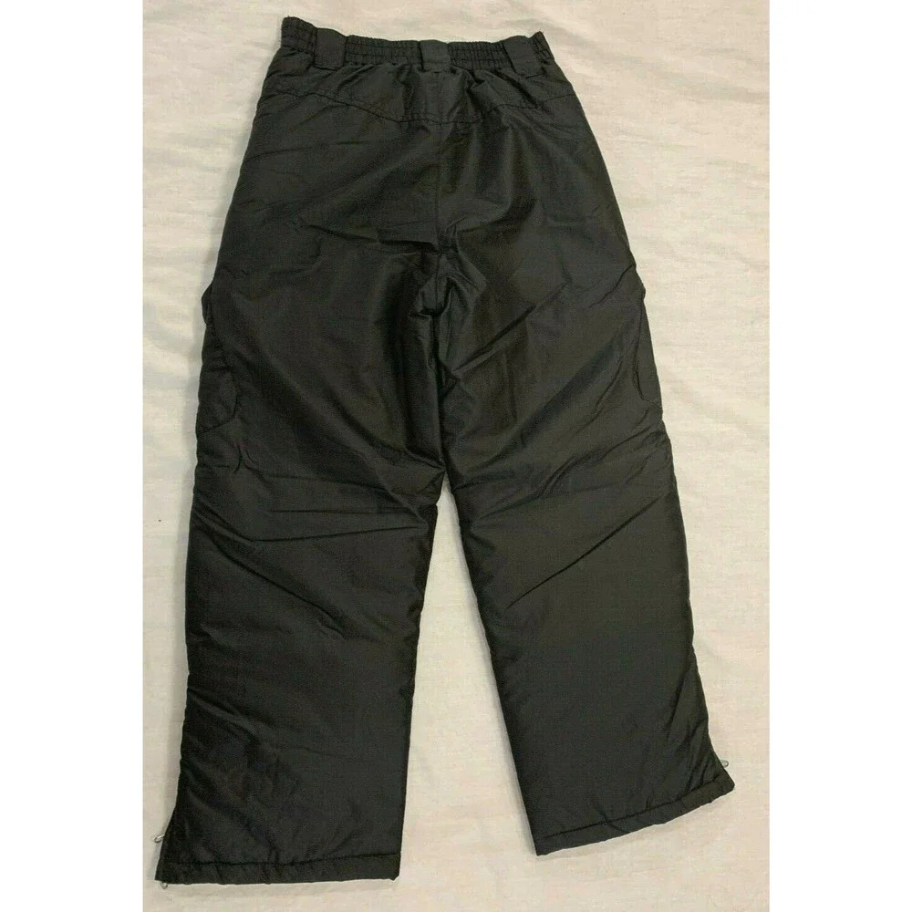 ARCTIC QUEST BOYS GIRLS CARGO SNOW PANTS SIZE S 8-10 BLACK
